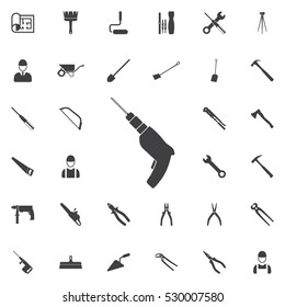 Drill icon. Construction icons universal set for web and mobile