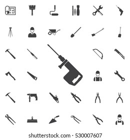 Drill icon. Construction icons universal set for web and mobile