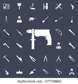Drill icon. Construction icons universal set for web and mobile