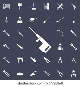 Drill icon. Construction icons universal set for web and mobile