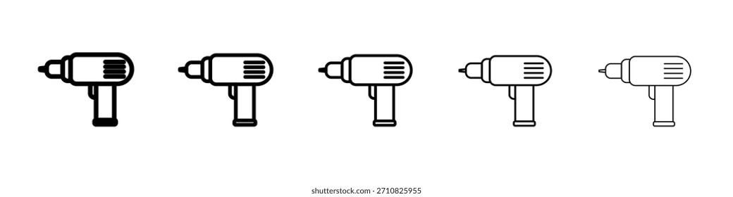 Diseño del icono del taladro, logotipo, App, interfaz de usuario. Ilustración vectorial, EPS