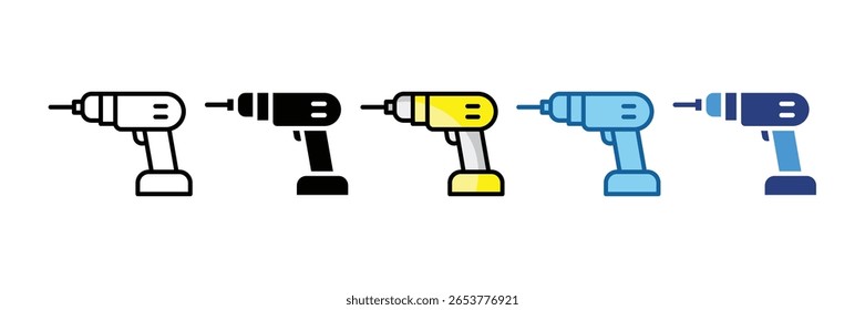 Drill Icon Element For Design