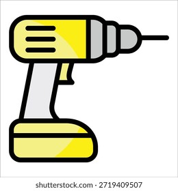 Elemento de icono de taladro para diseño