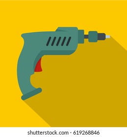 Drill icon. Flat illustration of drill vector icon for web