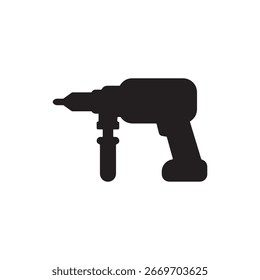 Plantilla de diseño de ilustración de icono de taladro