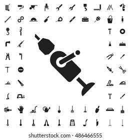 Drill icon illustration isolated vector sign symbol