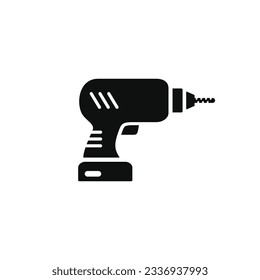 Drill icon isolated on white background