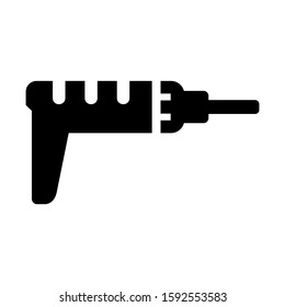 drill icon isolated sign symbol vector illustration - high quality black style vector icons
