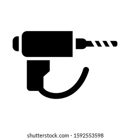 drill icon isolated sign symbol vector illustration - high quality black style vector icons
