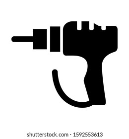 drill icon isolated sign symbol vector illustration - high quality black style vector icons
