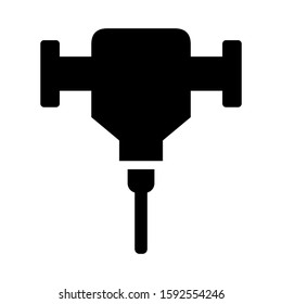 drill icon isolated sign symbol vector illustration - high quality black style vector icons
