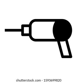 drill icon isolated sign symbol vector illustration - high quality black style vector icons

