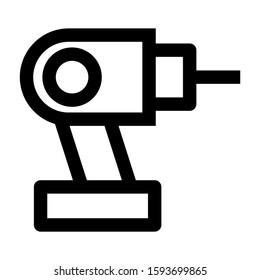drill icon isolated sign symbol vector illustration - high quality black style vector icons
