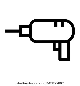 drill icon isolated sign symbol vector illustration - high quality black style vector icons

