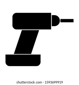 drill icon isolated sign symbol vector illustration - high quality black style vector icons
