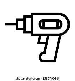 drill icon isolated sign symbol vector illustration - high quality black style vector icons
