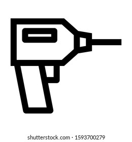 drill icon isolated sign symbol vector illustration - high quality black style vector icons
