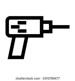 drill icon isolated sign symbol vector illustration - high quality black style vector icons
