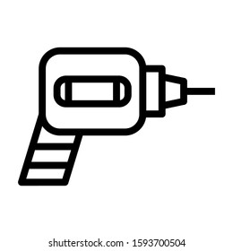 drill icon isolated sign symbol vector illustration - high quality black style vector icons
