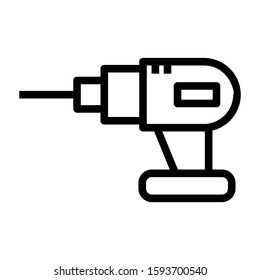 drill icon isolated sign symbol vector illustration - high quality black style vector icons
