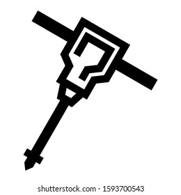drill icon isolated sign symbol vector illustration - high quality black style vector icons
