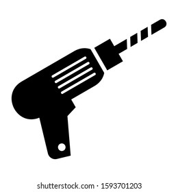 drill icon isolated sign symbol vector illustration - high quality black style vector icons
