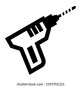 drill icon isolated sign symbol vector illustration - high quality black style vector icons
