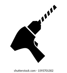 drill icon isolated sign symbol vector illustration - high quality black style vector icons
