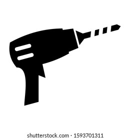 drill icon isolated sign symbol vector illustration - high quality black style vector icons
