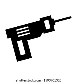drill icon isolated sign symbol vector illustration - high quality black style vector icons
