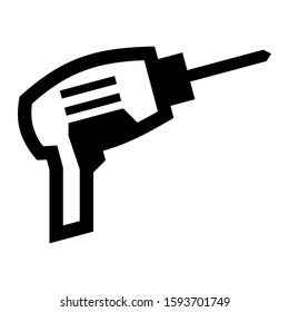 drill icon isolated sign symbol vector illustration - high quality black style vector icons
