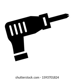 drill icon isolated sign symbol vector illustration - high quality black style vector icons
