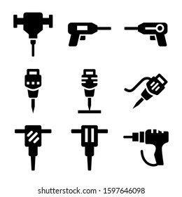 drill icon isolated sign symbol vector illustration - Collection of high quality black style vector icons
