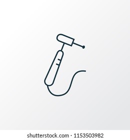 Drill icon line symbol. Premium quality isolated stomatology tool element in trendy style.