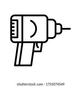 Drill  icon or logo isolated sign symbol vector illustration - high quality black style vector icons
