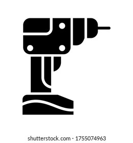 Drill  icon or logo isolated sign symbol vector illustration - high quality black style vector icons
