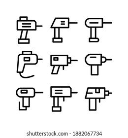 Drill icon or logo isolated sign symbol vector illustration - Collection of high quality black style vector icons
