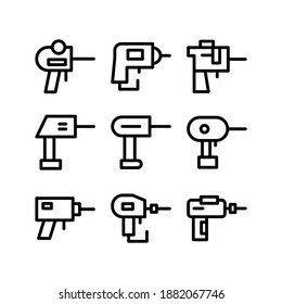 Drill icon or logo isolated sign symbol vector illustration - Collection of high quality black style vector icons
