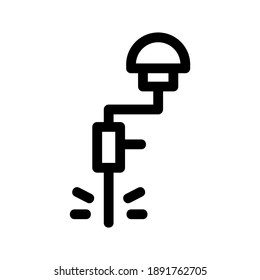 Drill icon or logo isolated sign symbol vector illustration - high quality black style vector icons
