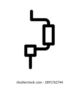 Drill icon or logo isolated sign symbol vector illustration - high quality black style vector icons
