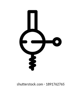 Drillsymbol oder Logo einzeln auf Zeichen, Vektorgrafik - hochwertige Vektorsymbole in schwarzem Stil
