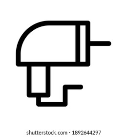 Drillsymbol oder Logo einzeln auf Zeichen, Vektorgrafik - hochwertige Vektorsymbole in schwarzem Stil
