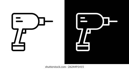 ícone Drill. Vetor de tipo de logotipo definido