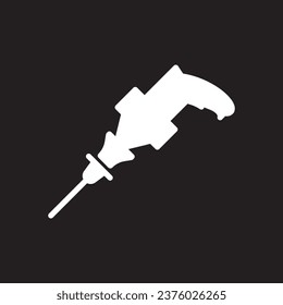 Drill icon. machine drill sign set. hand drill icon design. tool and repair, screwdriver sign, Drilling machine icons set. drilling machine