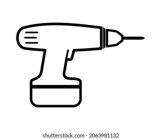 icono de perforación en fondo blanco