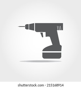 drill icon on white background