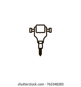 drill icon. sign design