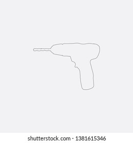 drill icon sign signifier vector