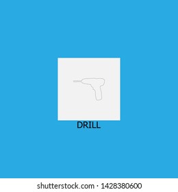 drill icon sign signifier vector