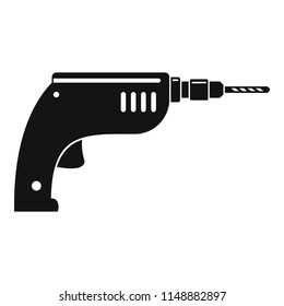 Drill icon. Simple illustration of drill vector icon for web design isolated on white background